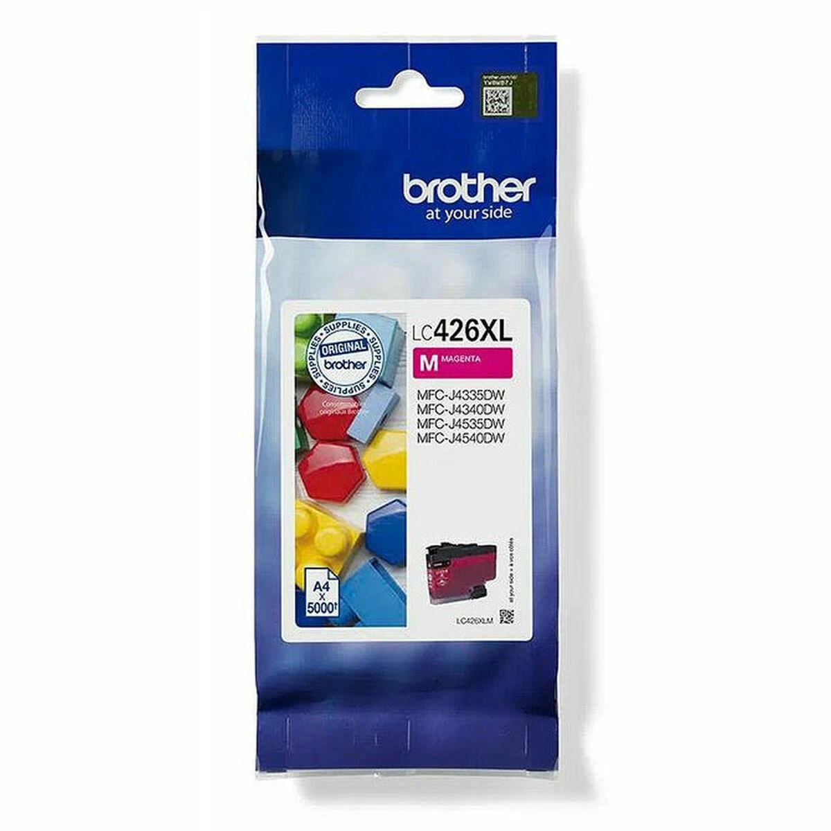 BROTHER LC426XLM MAGENTA RAŠALŲ KASETĖ, IŠĖLIS = 5000 PUSLAPŲ