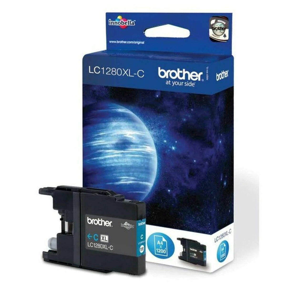 Brother LC1280XLC | Rašalo kasetė | Žydra spalva