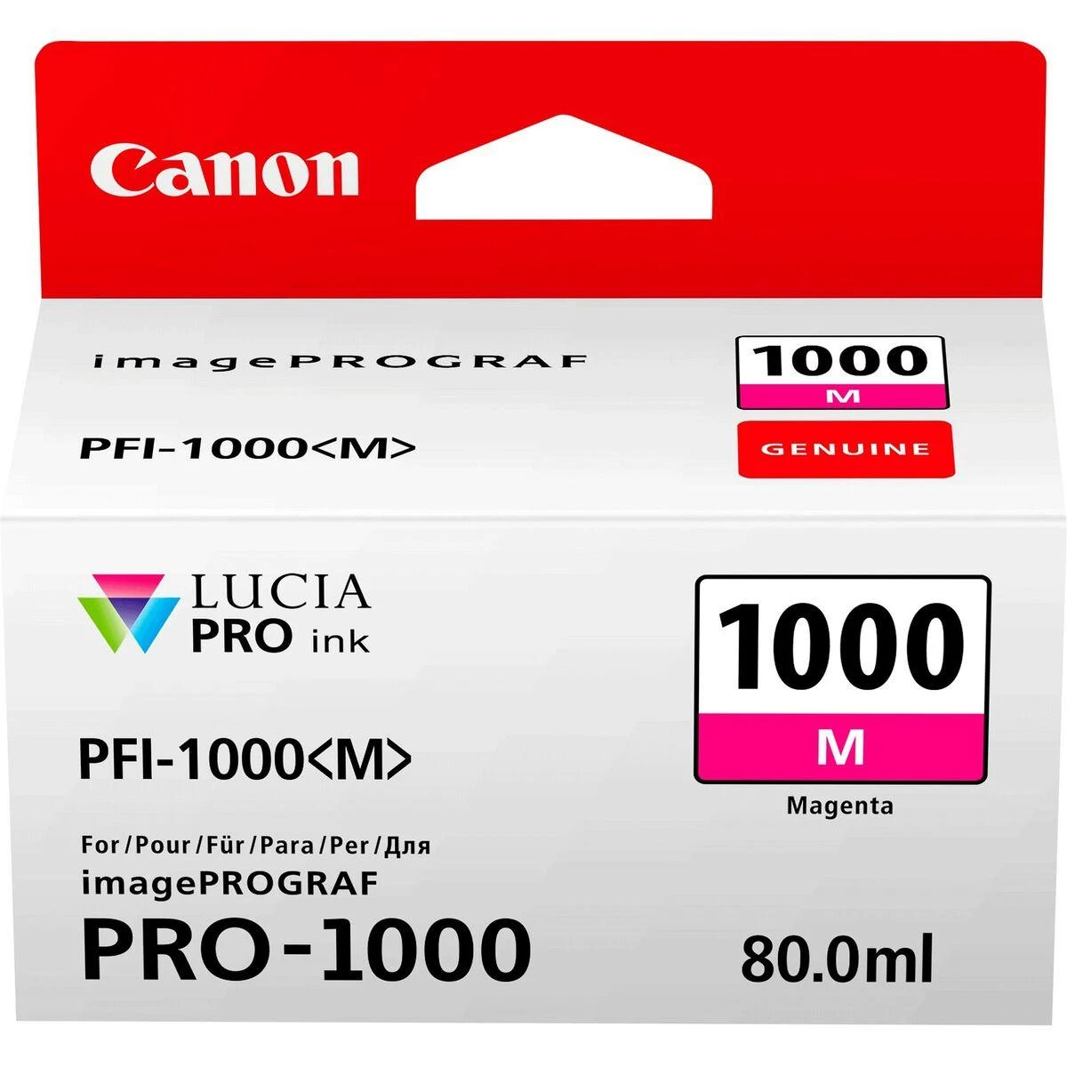 Canon PFI-1000 M Originalus Rausvai raudona