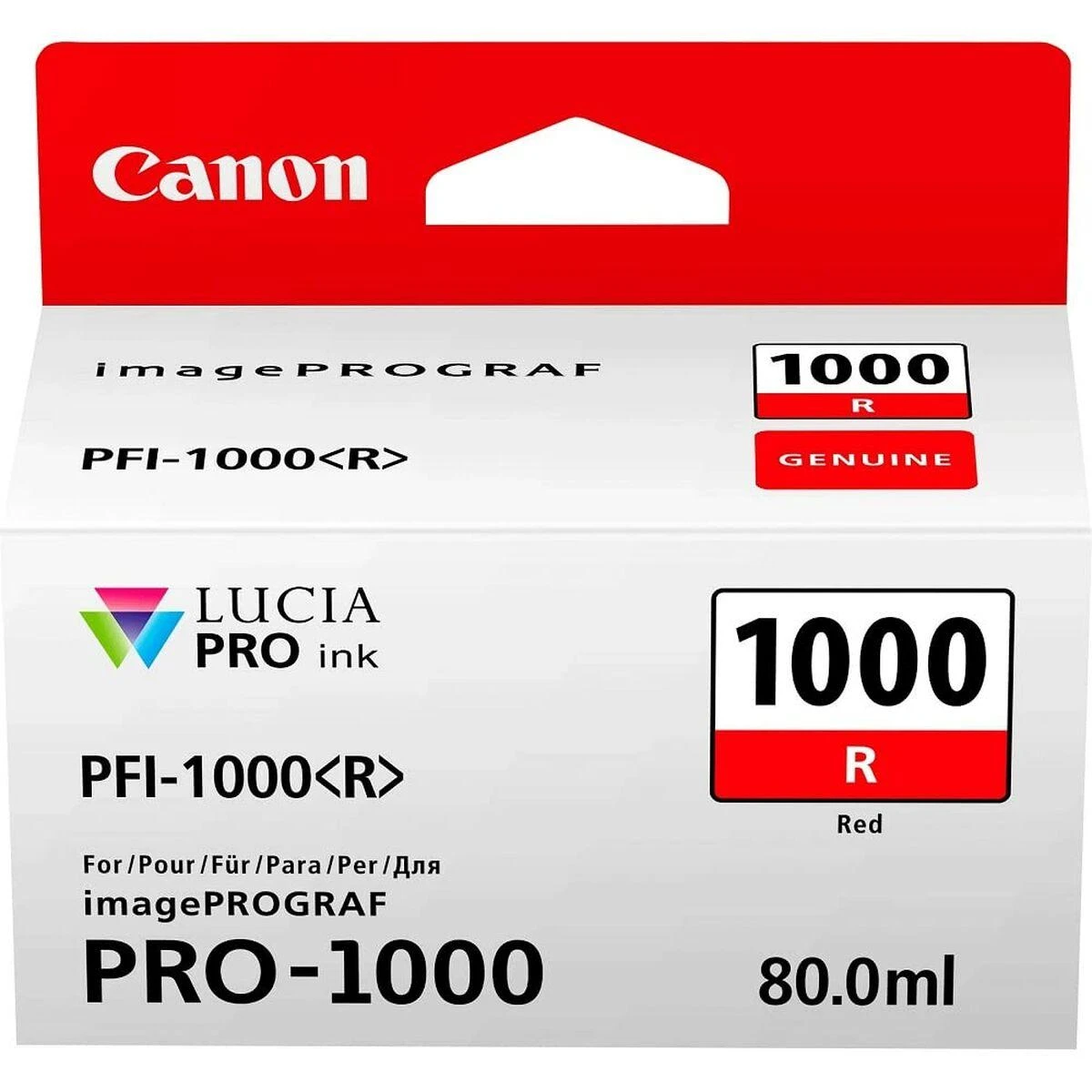 Canon PFI-1000 R Originalus Raudona