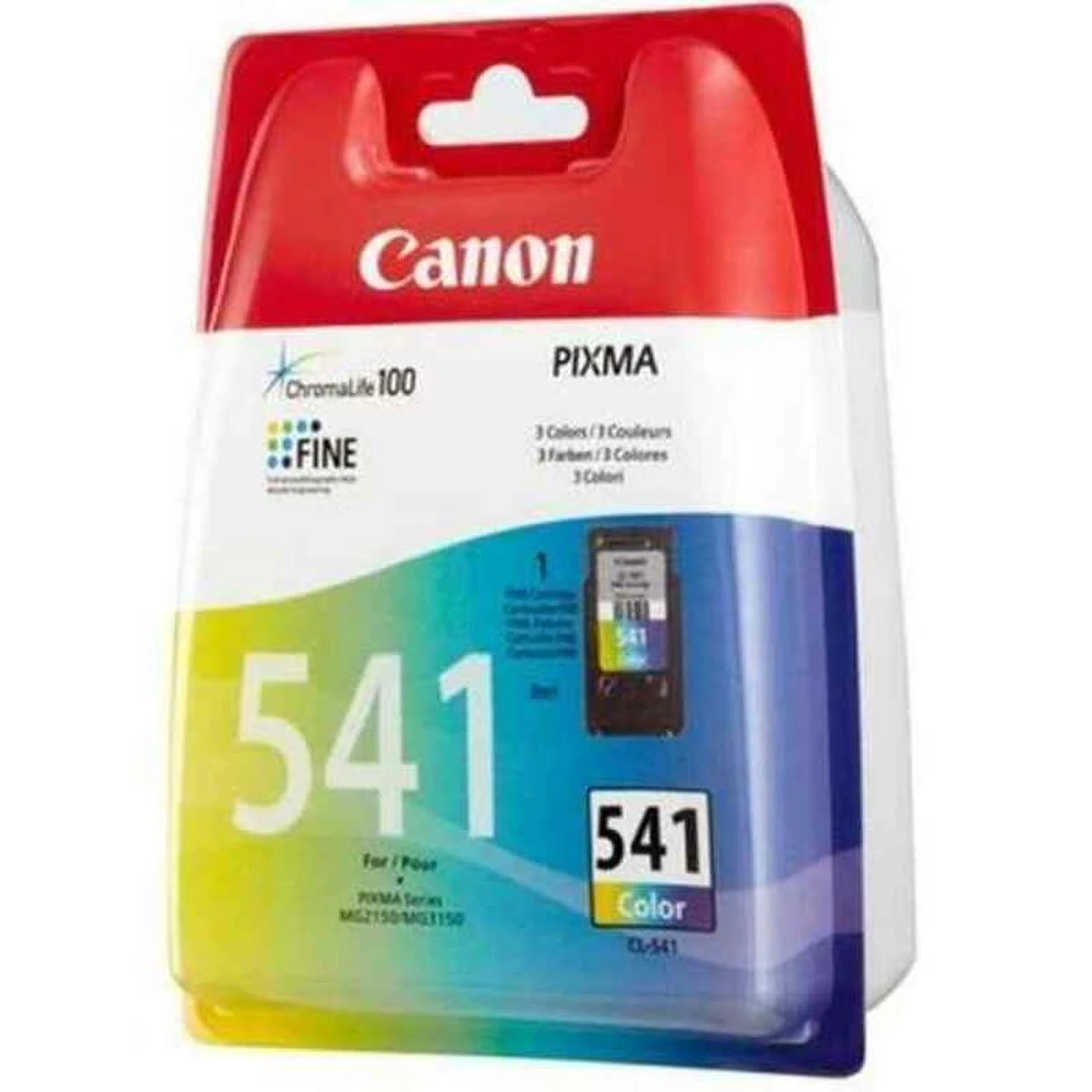 Canon CL-541 rašalo kasetė, žalsvai mėlyna, purpurinė, geltona