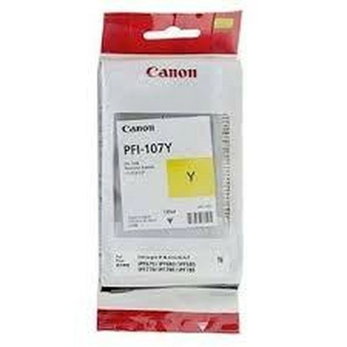 Rašalas Canon PFI107Y geltona | 130ml | iPF68X, 78X