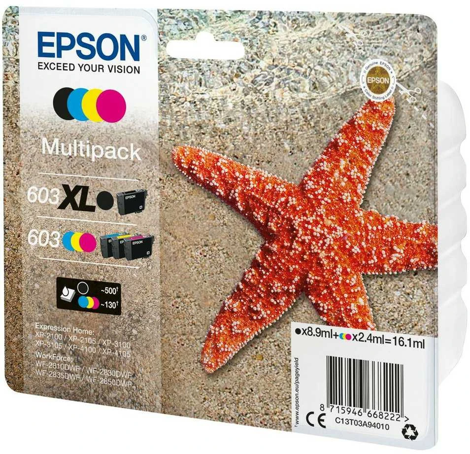 Originali rašalo kasetė Epson C13T03A94020 Juoda Spalvotas