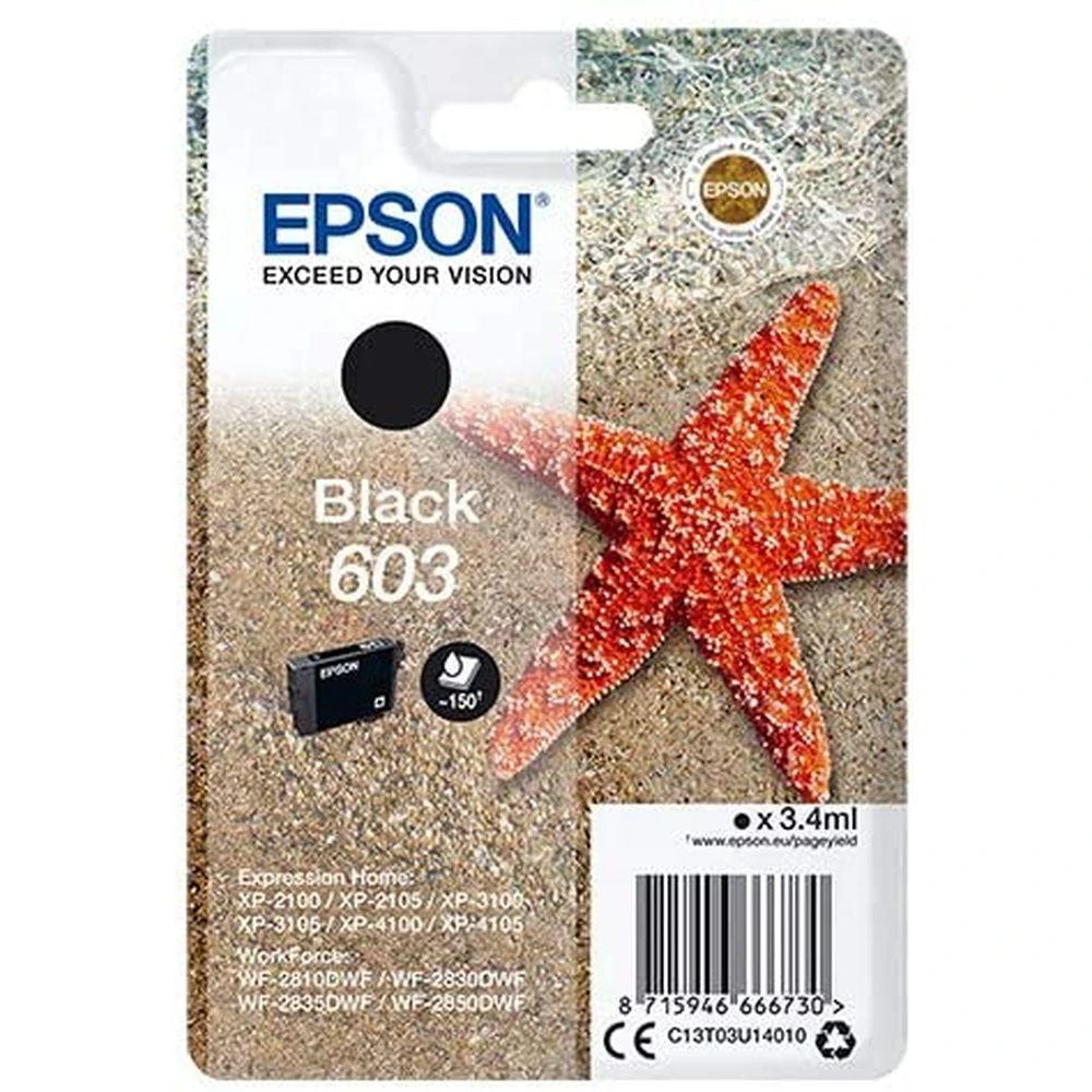 Epson C13T03U14020 rašalo kasetė Originalus Juoda 1 vnt
