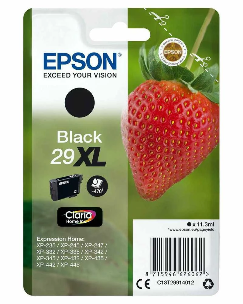Tusz Epson Tusz 29XL juodas (C13T29914022)