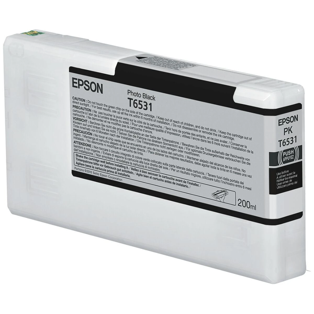 Epson T6531 Photo Juodas Ink Cartridge (200ml) | Epson T6531 | Ink cartrige | Photo Juodas