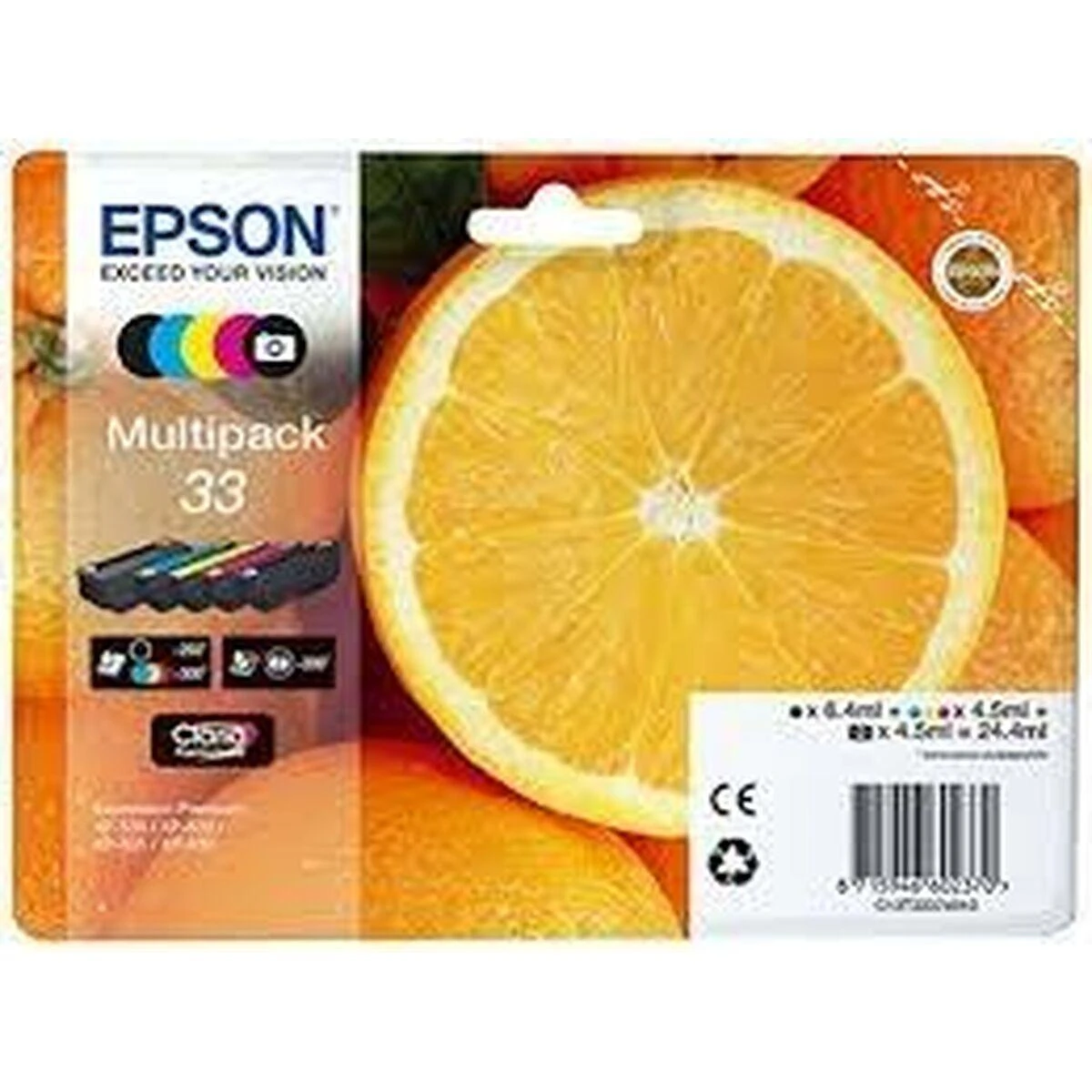 Epson Claria Premium Rinkinys CMYK+ Bk (C13T33374010)