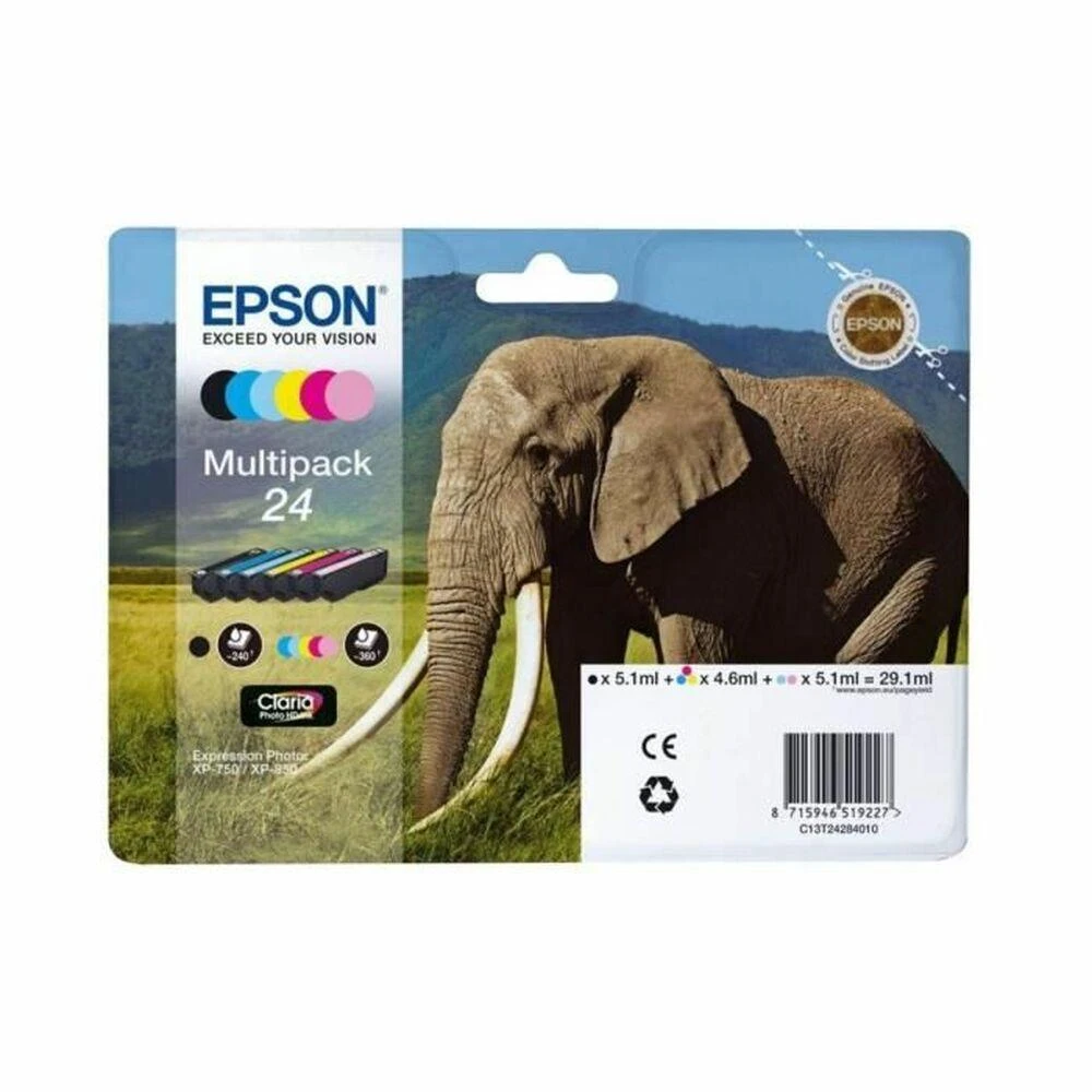 Epson No.24 (C13T24284010) (C13T24284011), 6 spalvų kasečių rinkinys