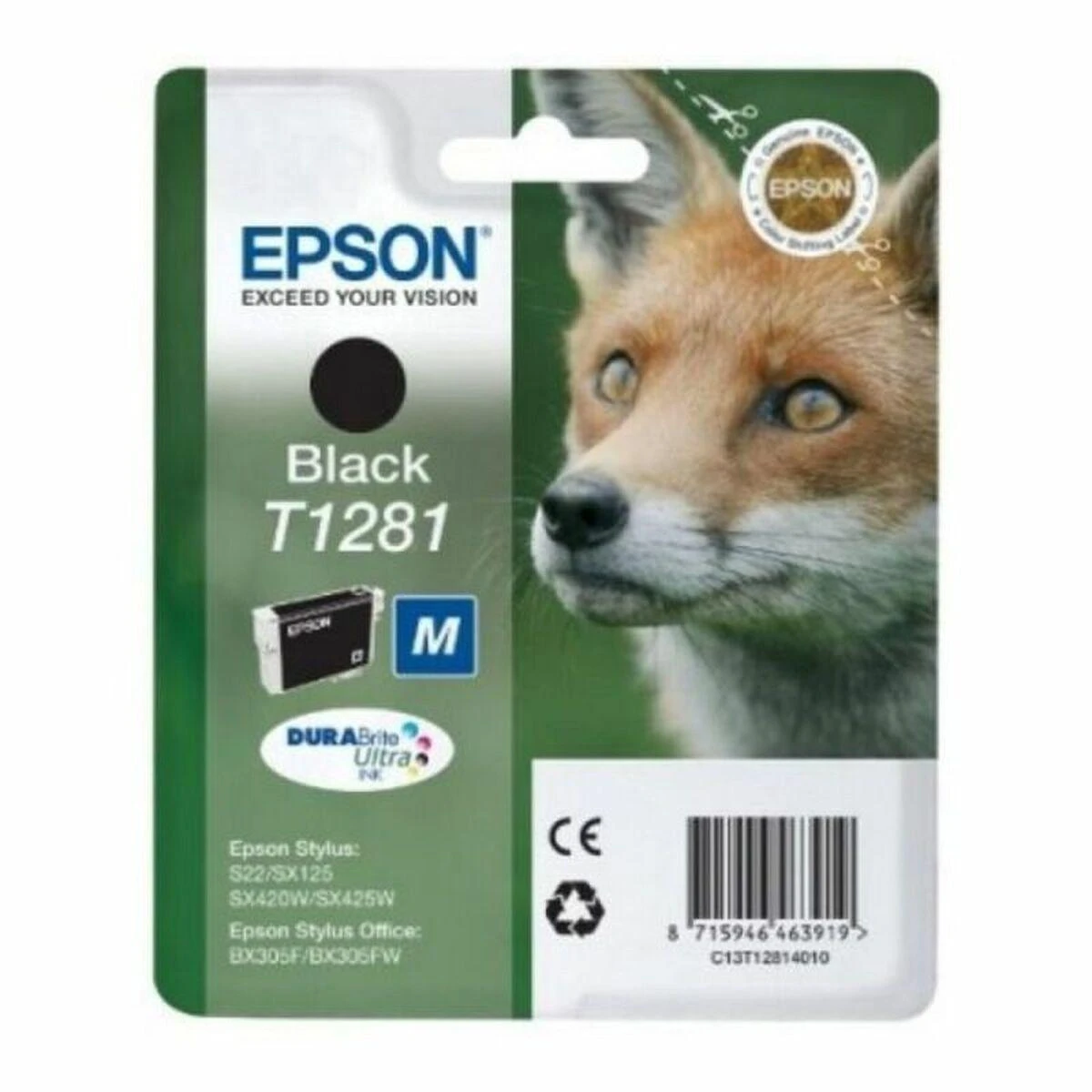 EPSON T1281 juodos spalvos rašalinė