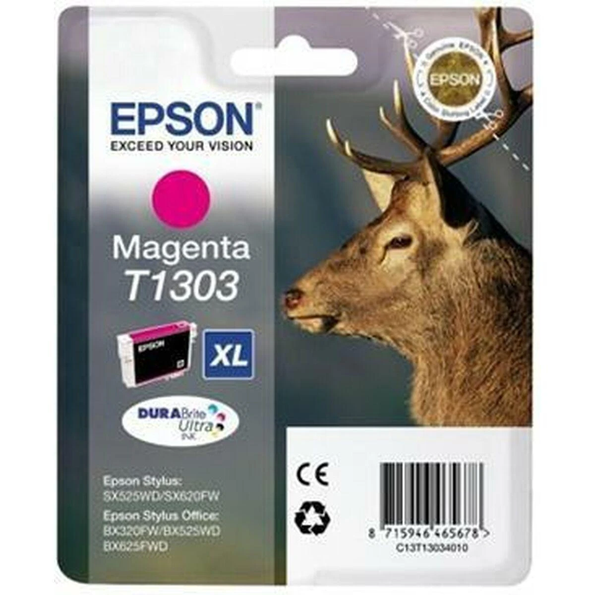 Epson DURABrite Ultra Ink | T1304 | Kasetė | Magenta