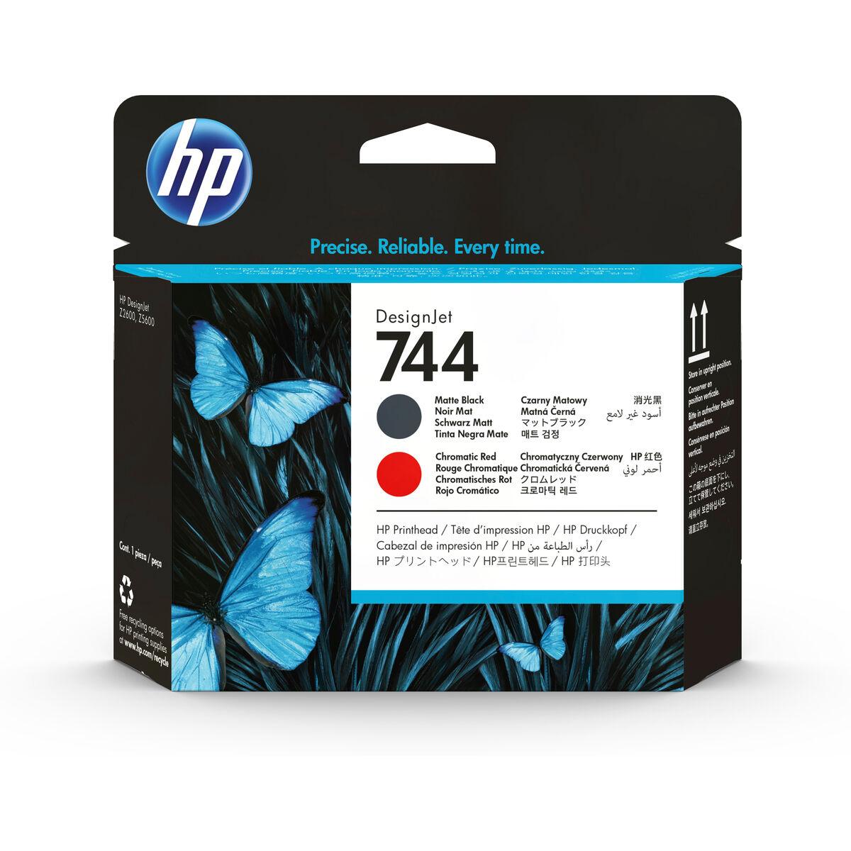 Hewlett Packard (HP) HP Ink / 744 Matte Juodas + Raudona Printhead (F9J88A)