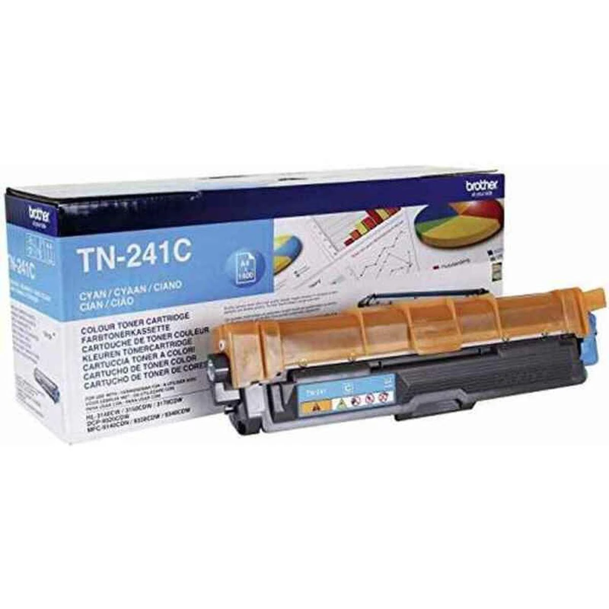 BROTHER TN-241C TONERIS CYAN 1400P