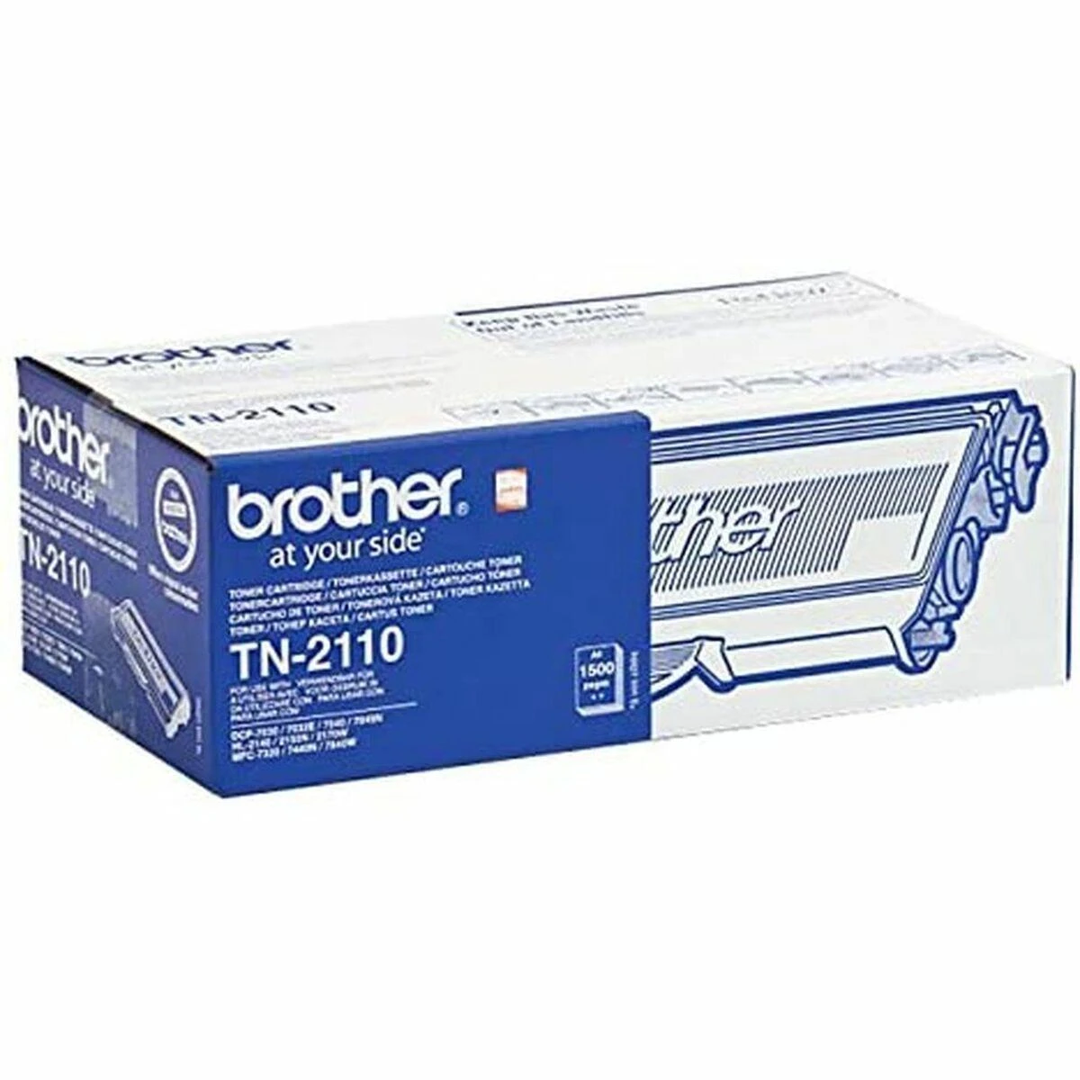 Brother TN-2110 Toneris Cartridge, Juodas