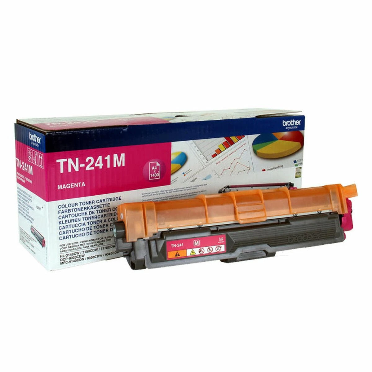 BROTHER TN-241M TONERIS MAGENTA 1400P
