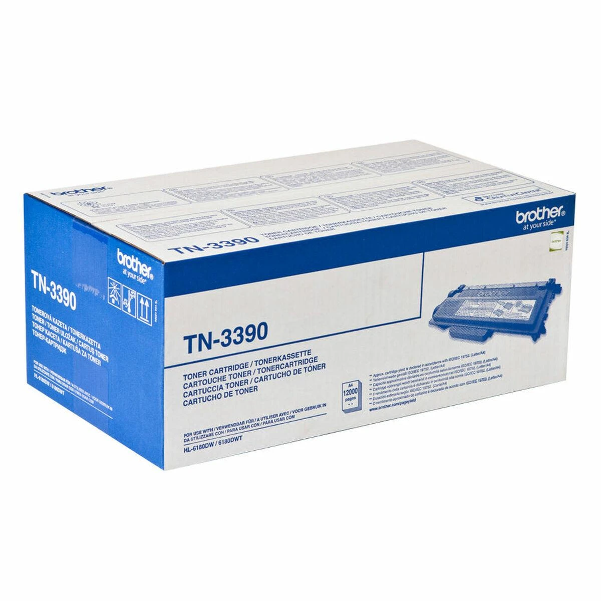 Brother TN-3390 Toneris Cartridge, Juodas