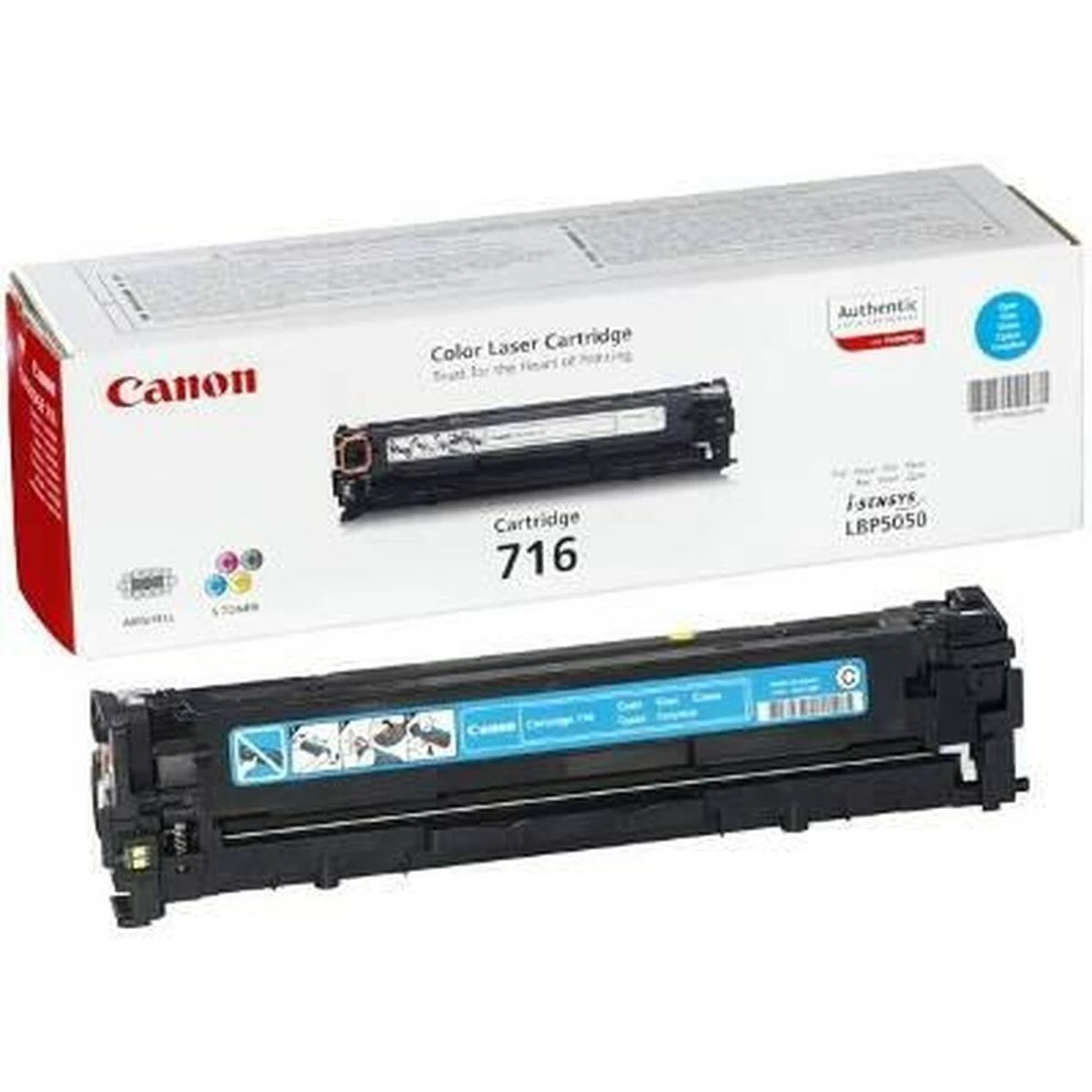 Canon 716C dažų kasetė, žalsvai mėlyna