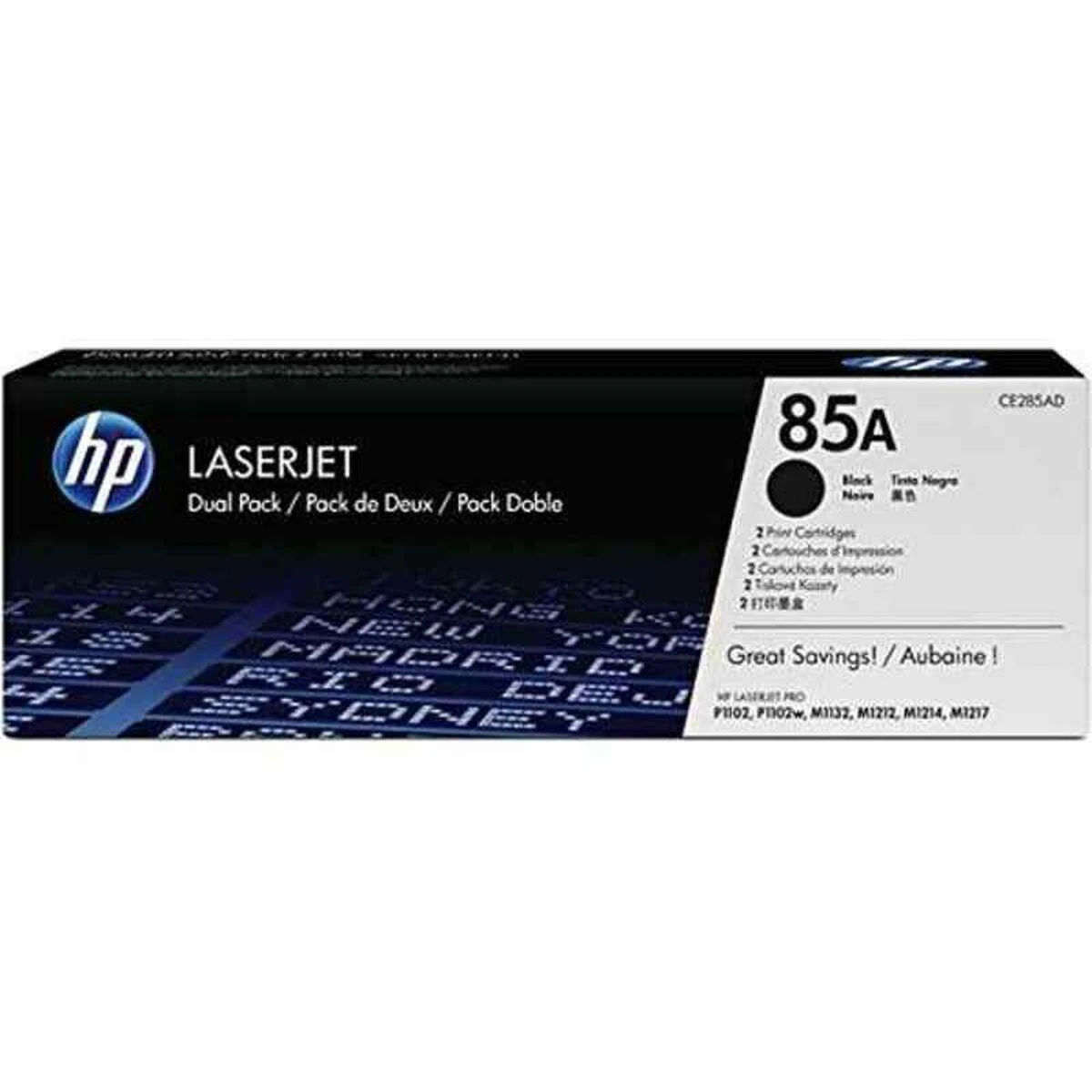 Hewlett Packard (HP) HP Toneris Juodas 85A for LaserJet P1102,P1102w,doublepack (2x1.600 pages)