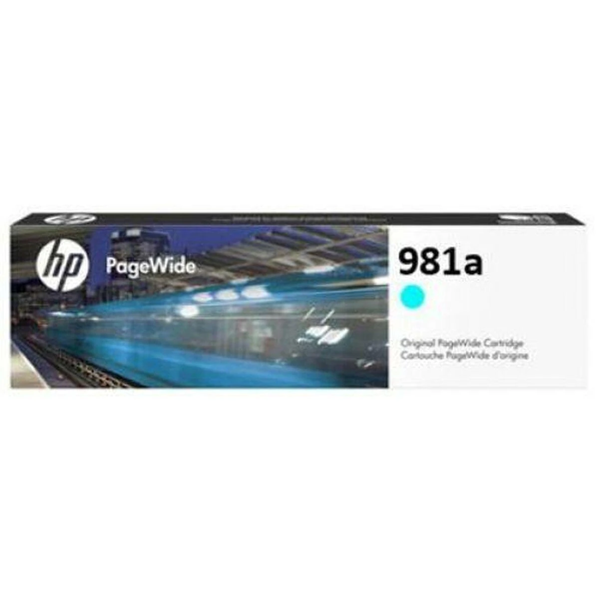 Hewlett Packard (HP) HP 981A žalsvai mėlyna originali kasetė „PageWide“ (6 000 puslapių)