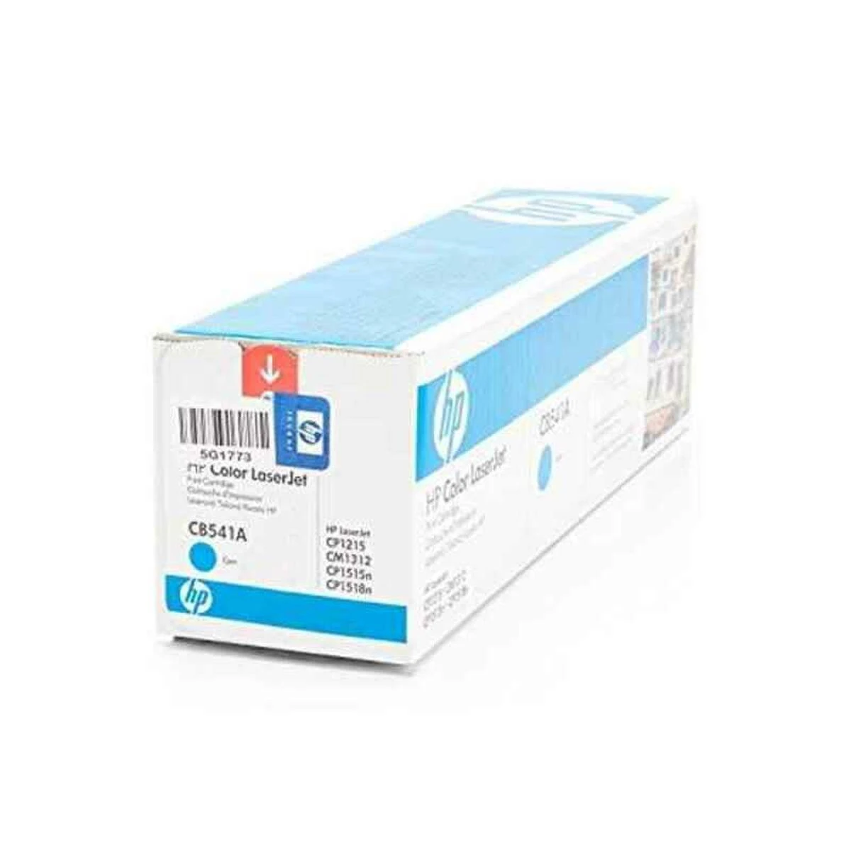 Hewlett Packard (HP) HP 125A žydros spalvos dažų kasetė, 1400 puslapių, skirta Color LaserJet CP1210, CP1510, CM1312