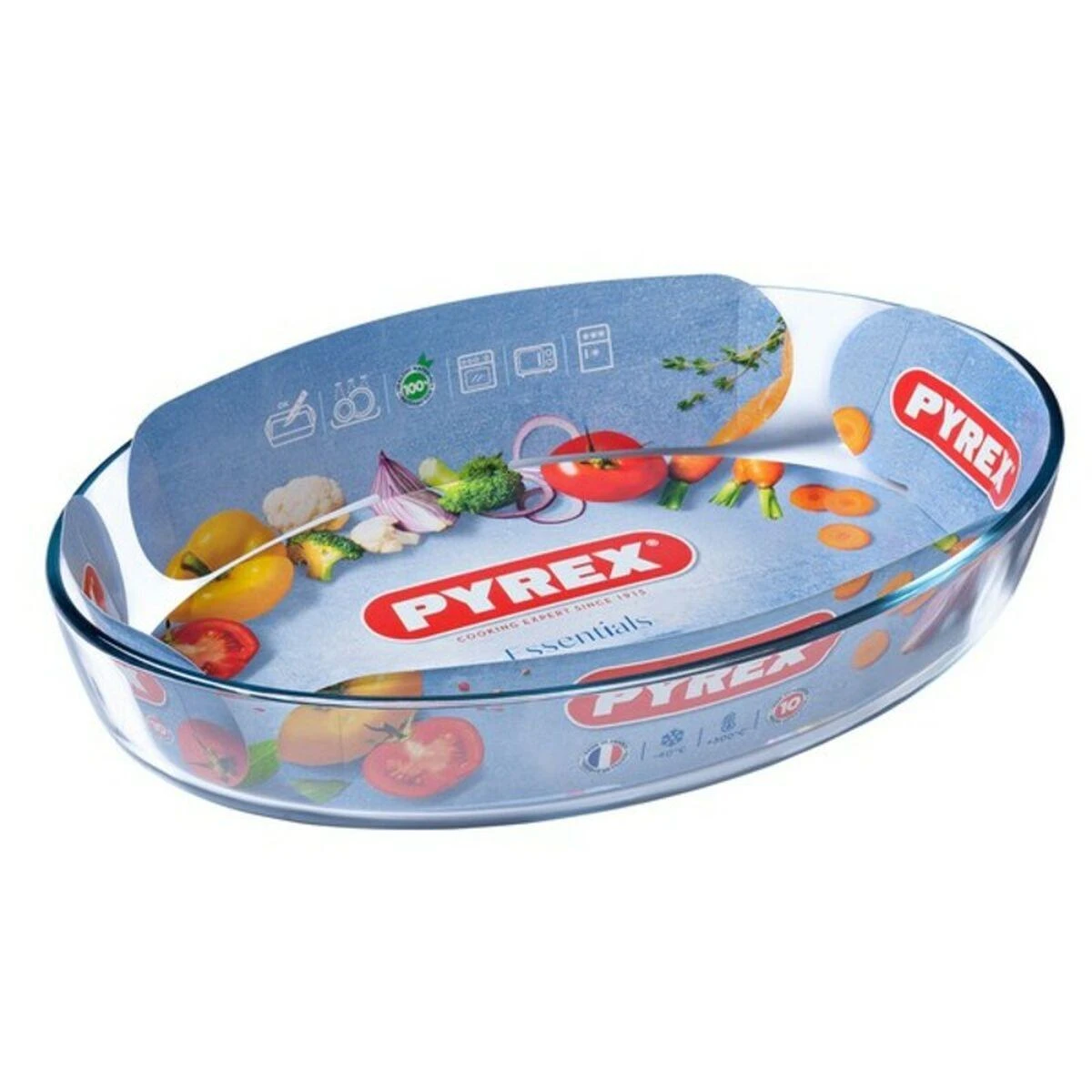 Ovalus skrudintuvas 35 x 24 cm PYREX