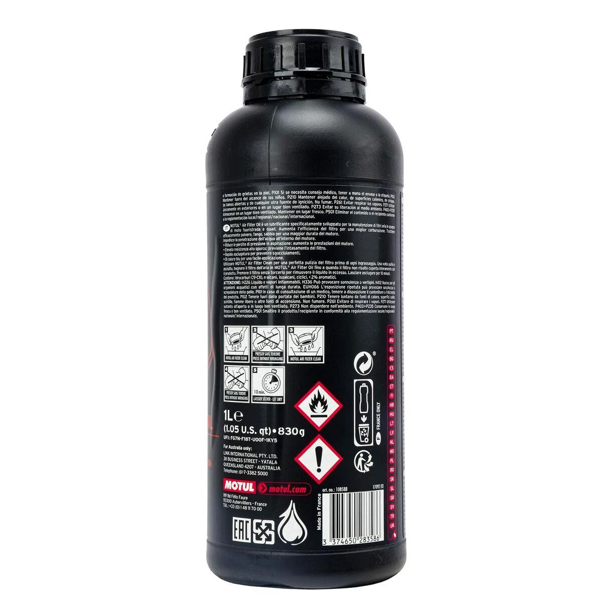 Alyva MOTUL AIR FILTER OIL A3 1ltr (108588)