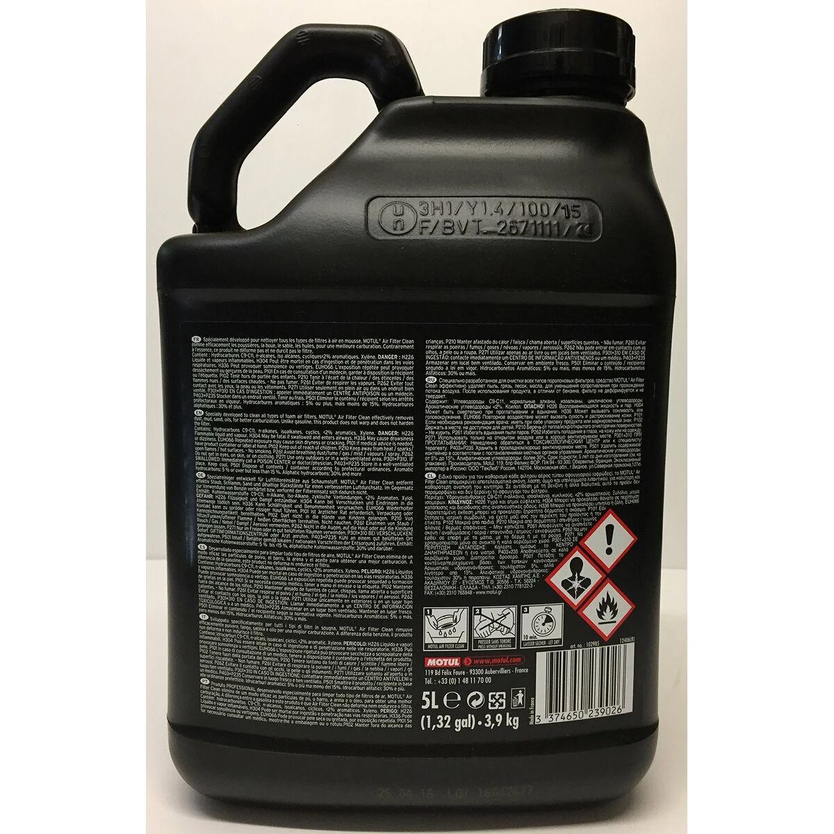 Ploviklis MOTUL AIR FILTER CLEAN A1 5ltr (102985)