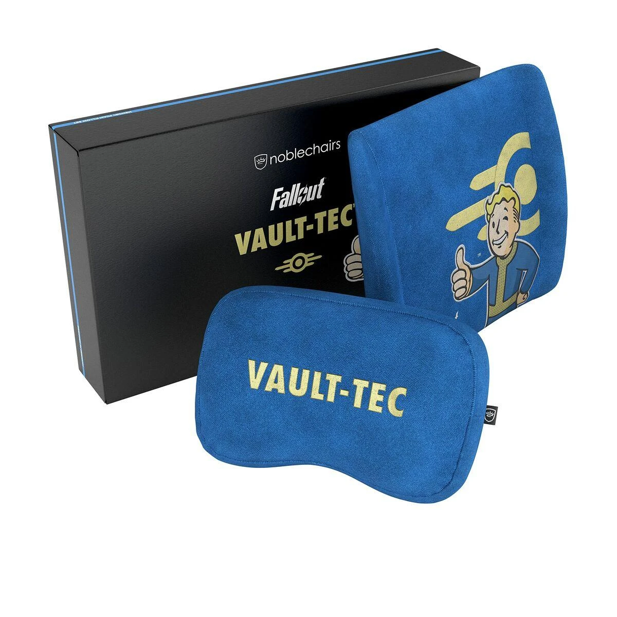 Žaidimų kėdės pagalvėlių rinkinys Noblechairs Fallout Vault-Tec Edition Memory Foam Pillow Set, tinka EPIC/ICON/HERO