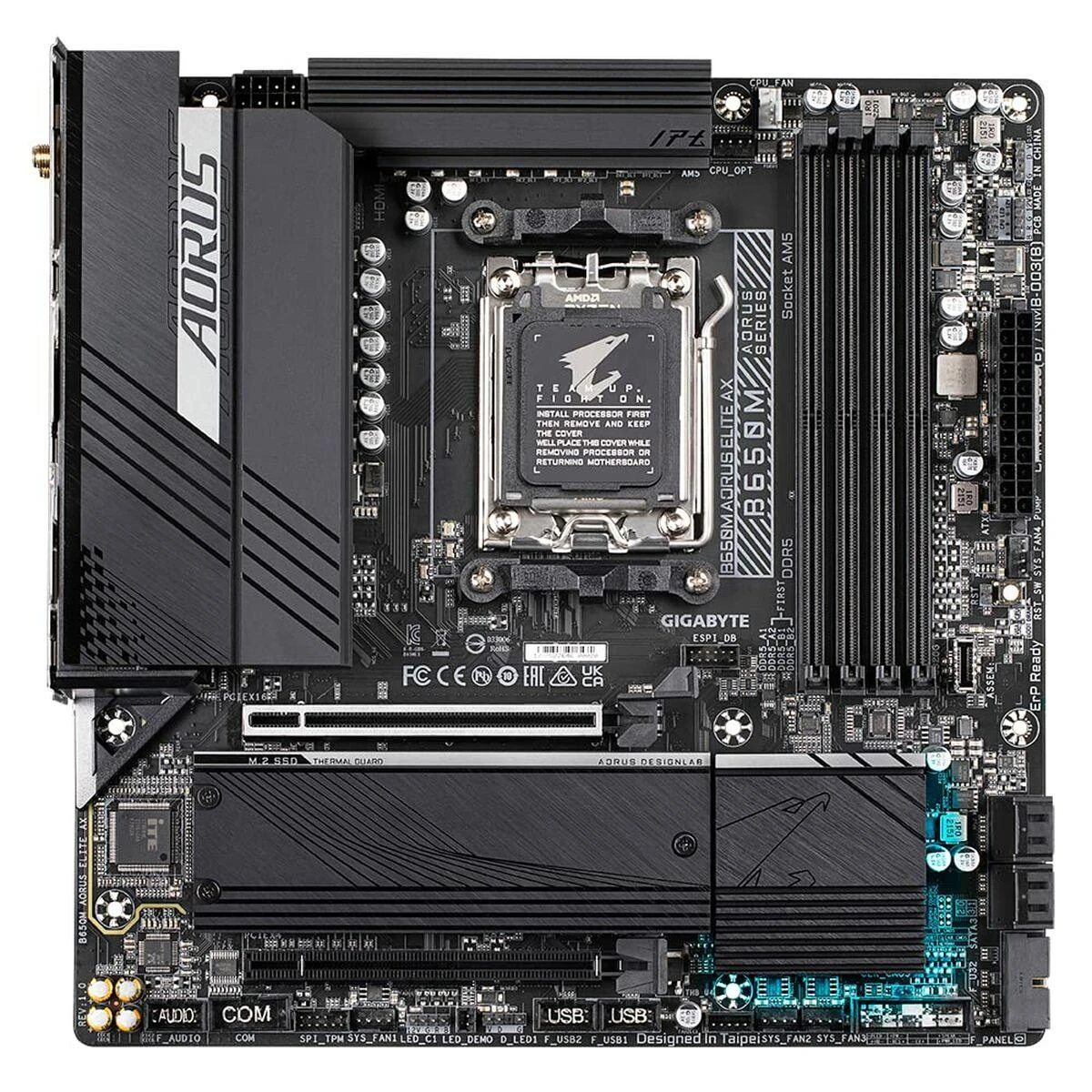 Pagrindinė plokštė GIGABYTE B650M AORUS ELITE AX  / AM5 / MicroATX / DDR5 x4 / PCI-Express 4.0 16x / 2x M.2