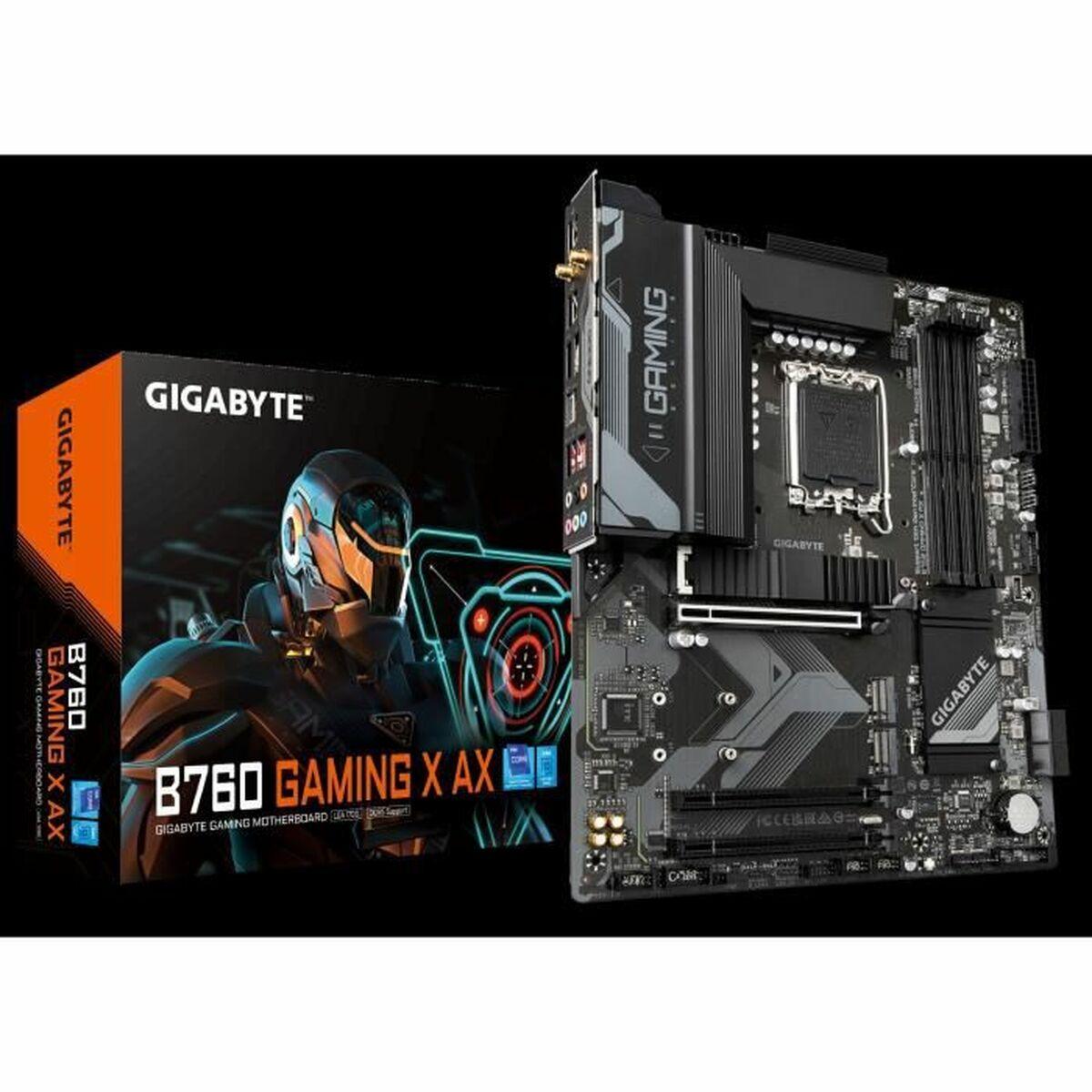 Pagrindinė plokštė GIGABYTE B760 GAMING X AX LGA1700 4xDDR5 4xSATA 3xM.2 1xDP 1xHDMI