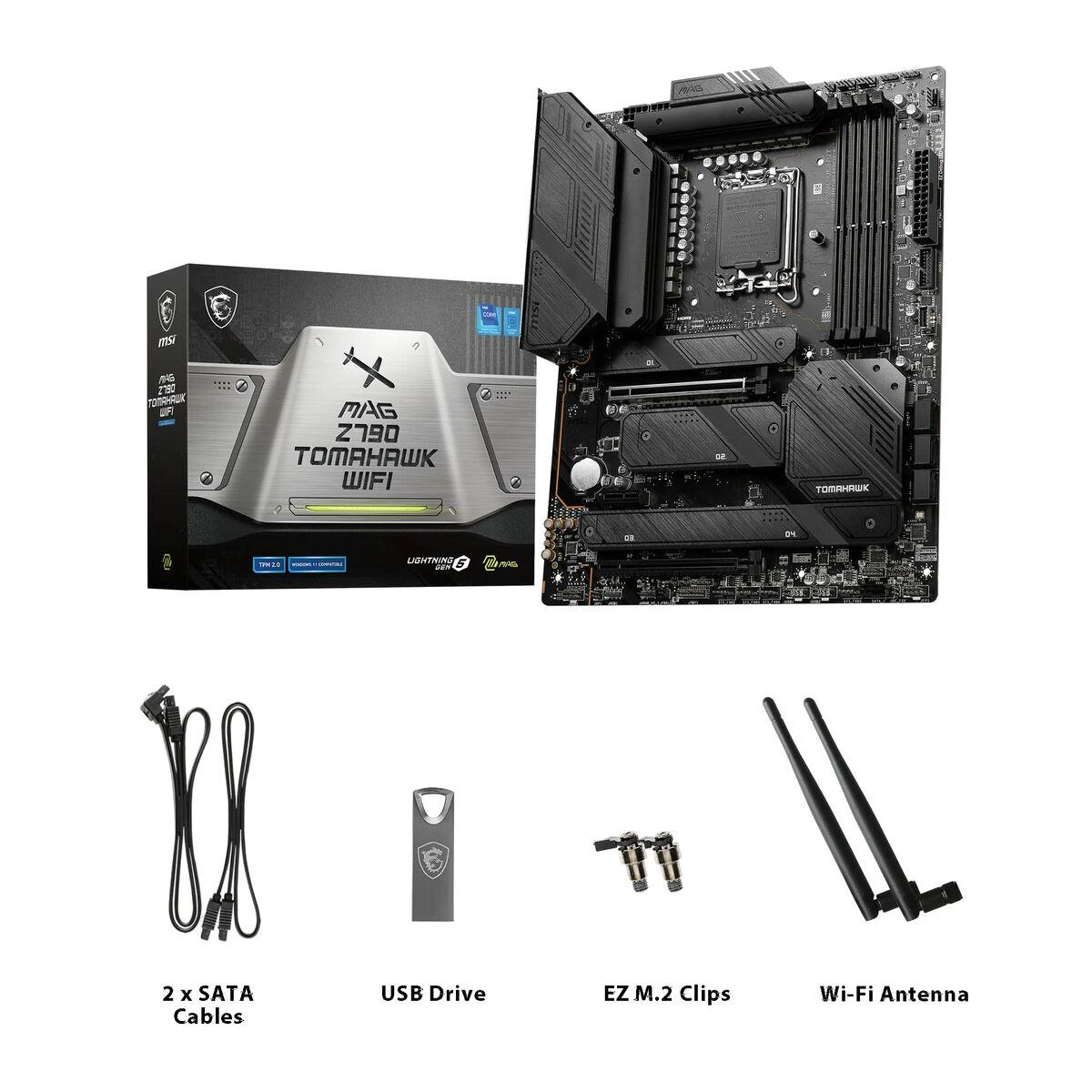 Pagrindinė plokštė MSI Intel Z790/LGA1700/ATX/Memory DDR5/Atminties lizdai 4/1xPCI-Express 3.0 1x/2xPCI-Express 5.0 16x/4xM.2/1xHDMI/1xDisplayPort/8xUSB 3.2/2xUSB-C/1xOptical S/PDIF/1xRJ45/5xAudio port
