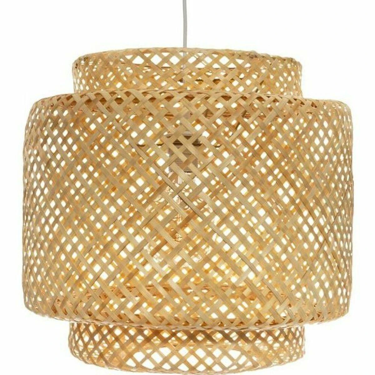 Atmosphera Lamp Pakabinamas šviestuvas LIBY su ažūriniu bambuko gaubtu, Ø 40 cm