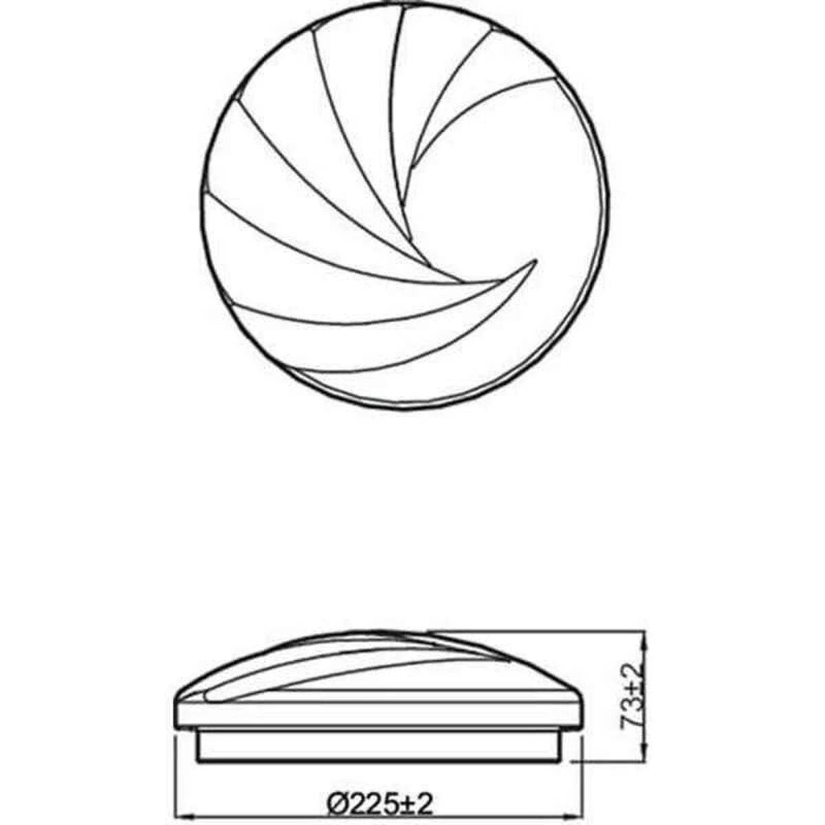 Lubinis šviestuvas Šviestuvas plafonas Philips Shell CL202, 17 W, LED