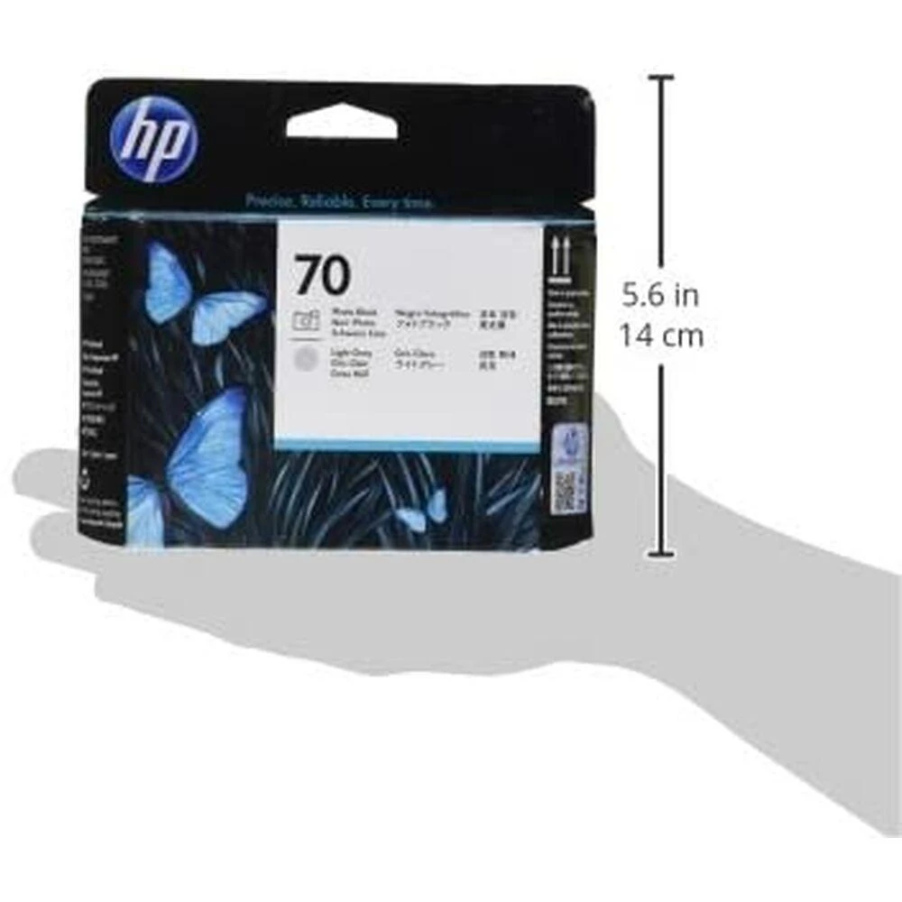Hewlett Packard (HP) HP 70 juodos/šviesiai pilkos spalvos spausdinimo galvutė, skirta HP Photosmart Pro B9180, Designjet Z2100, Z310