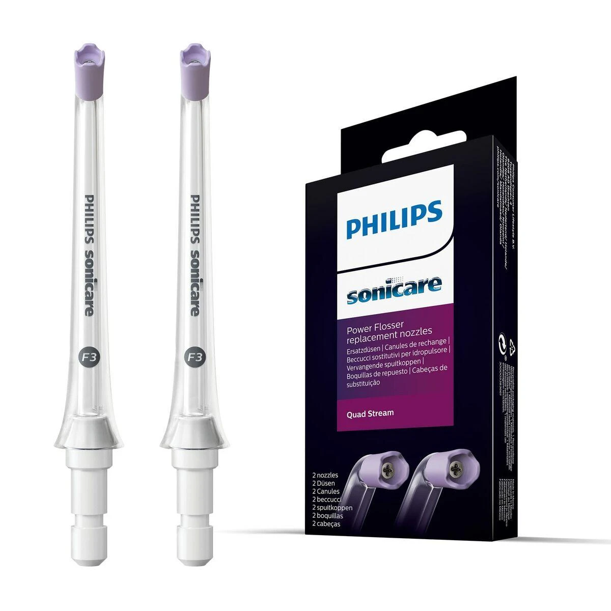Philips Sonicare F3 Quad Stream nozzle Burnos irigatoriaus antgalis HX3062/00