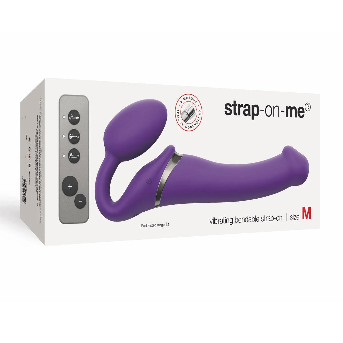 Strap On Me Vibrating Strap-On M Violetinė