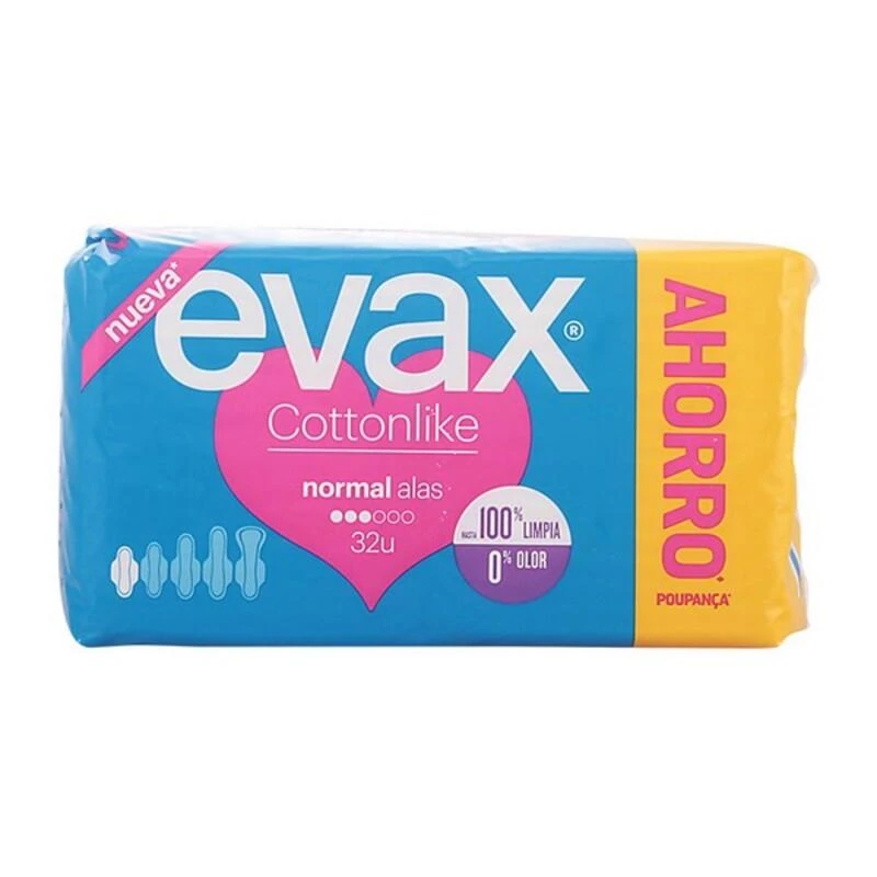 "Evax Cottonlike Normal" su sparnais 16 vienetų