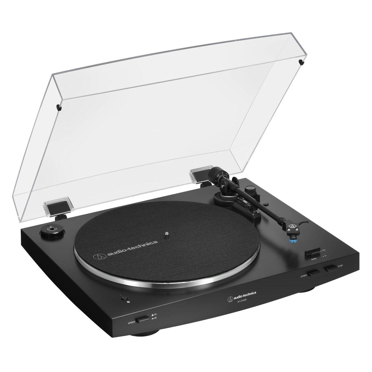 Automatinės diržinės pavaros patefonas Audio Technica AT-LP3XBTBK, juodas