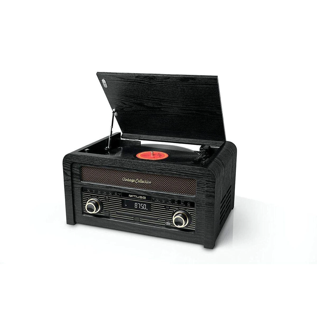 Muse MT-115W patefonas, Juodas