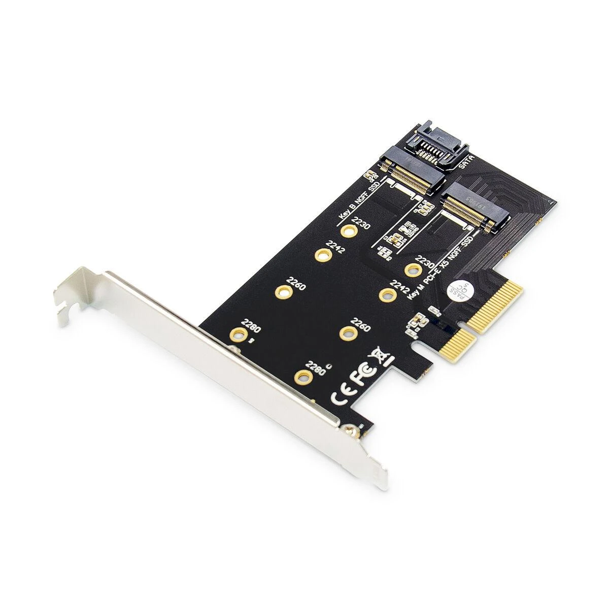 Digitus Skaitmenas | M.2 NGFF / NVMe SSD PCI Express 3.0 (x4) papildoma kortelė | DS-33170