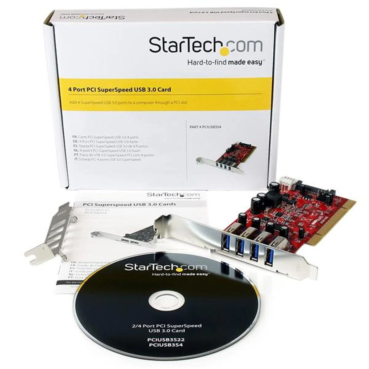PCI kortelė Startech PCIUSB3S4