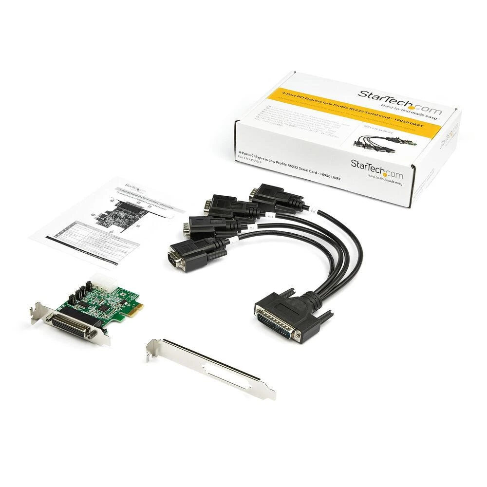 StarTech 4 PORT PCIE RS232 SERIAL CARD/.