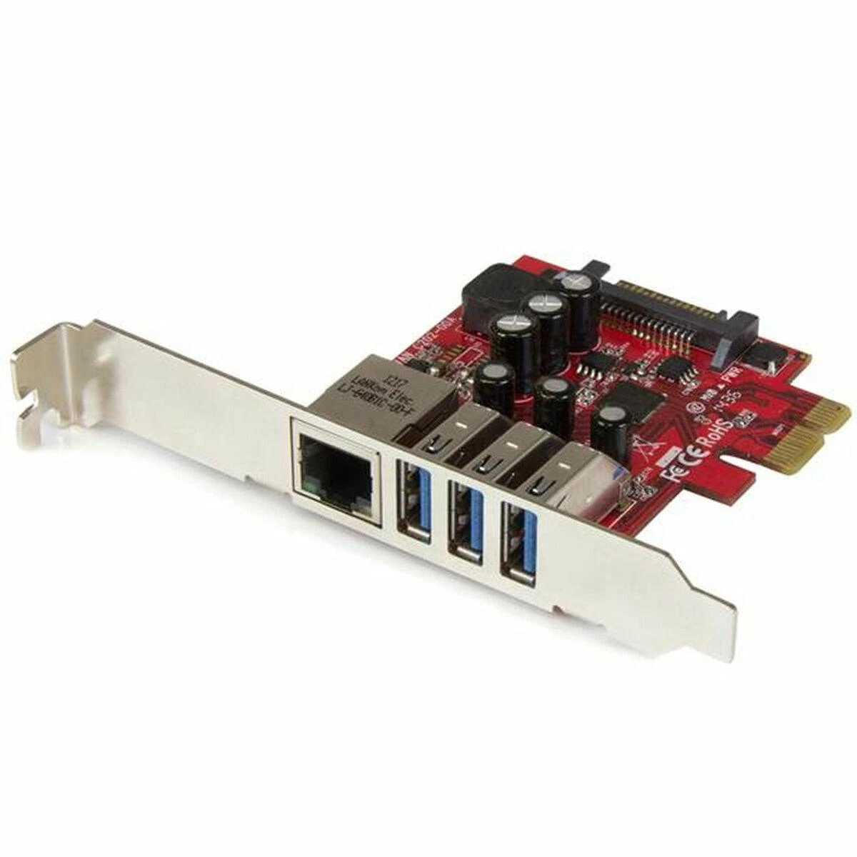 Kontroler StarTech PCIe x1 - 3x USB 3.0 + Ethernet (PEXUSB3S3GE)