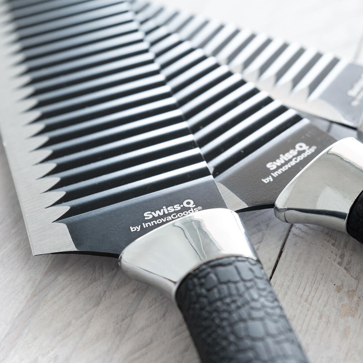 Peilių rinkinys Juodas Shark Swiss·Q Namiutsu InnovaGoods 4 Dalys