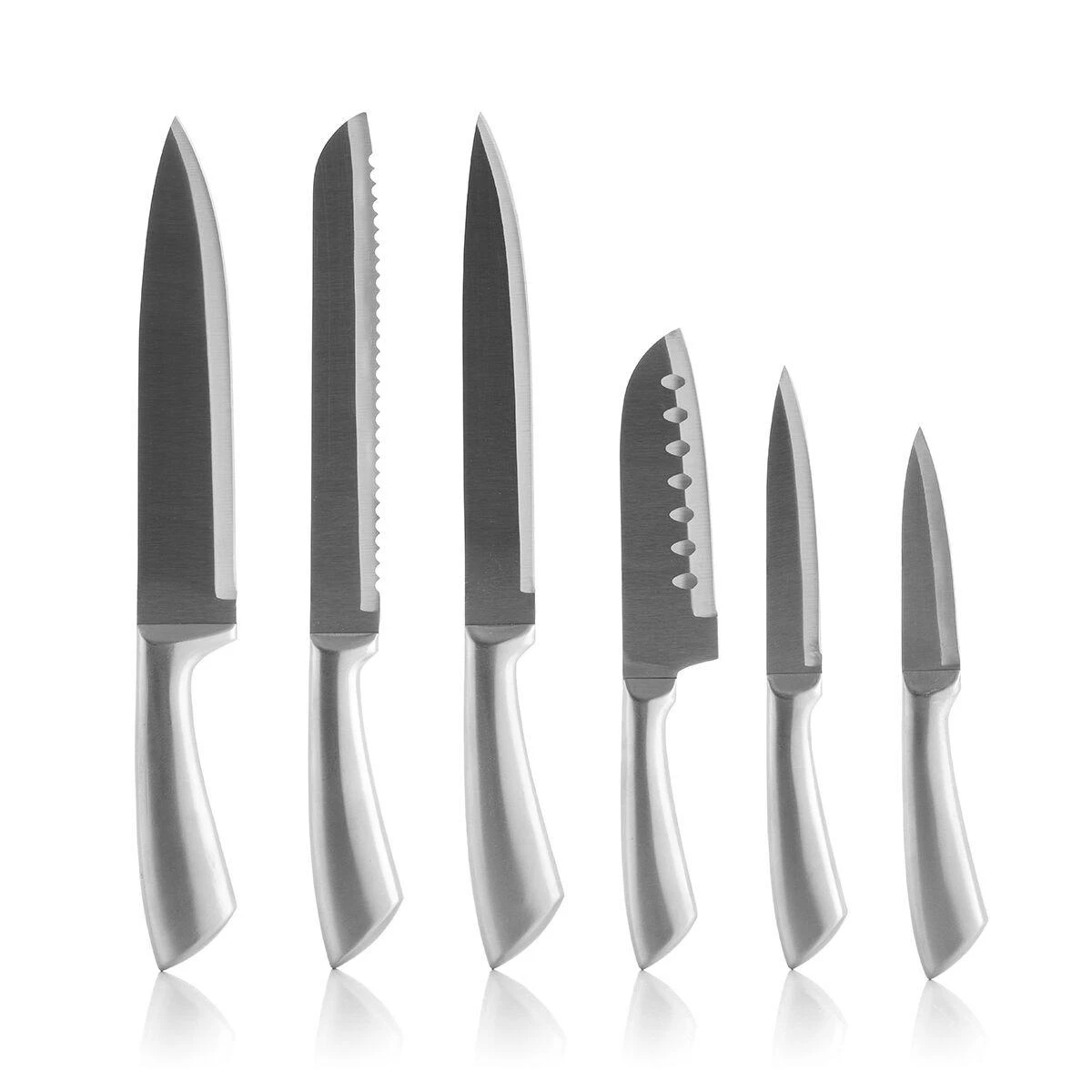 Peilių rinkinys su mediniu stovu Spartan InnovaGoods 7 Dalys