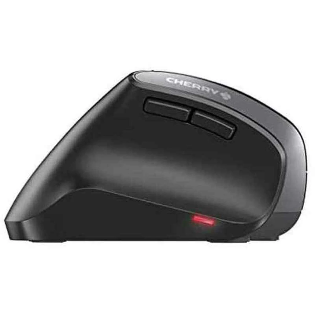 „Cherry MW 4500“ ergonomiška bevielė vertikali pelė kairiarankiams, 6 mygtukai, juoda JW-4550 / MS-187-L