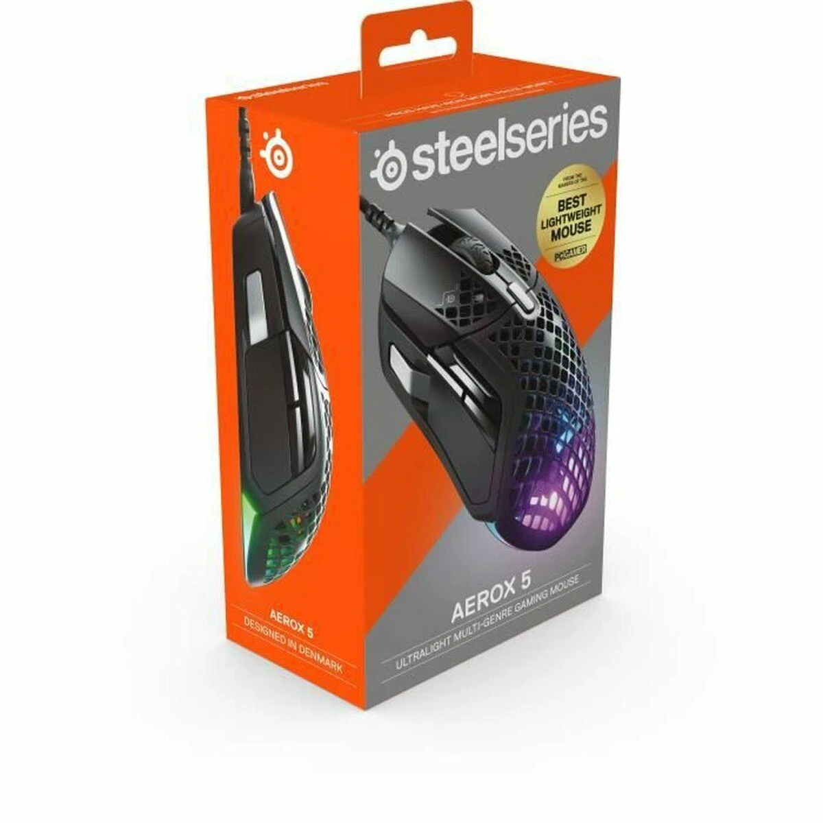 Žaidimų pelė SteelSeries Aerox 5 Onyx, Juodos spalvos