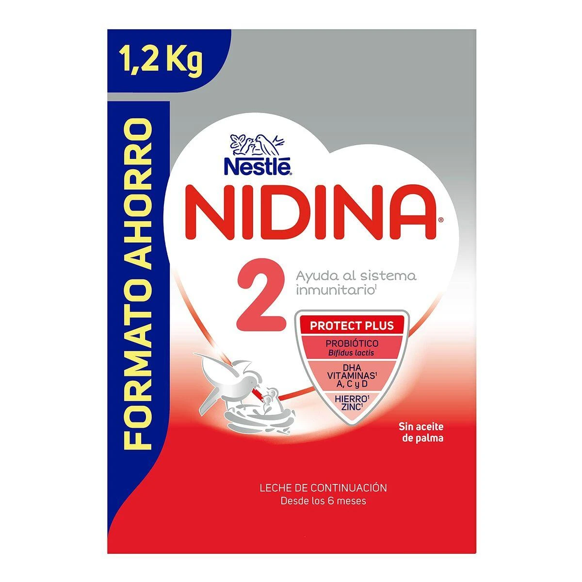 Nestlé Nidina 2 tęstinio maitinimo pienas vaikams 1000g