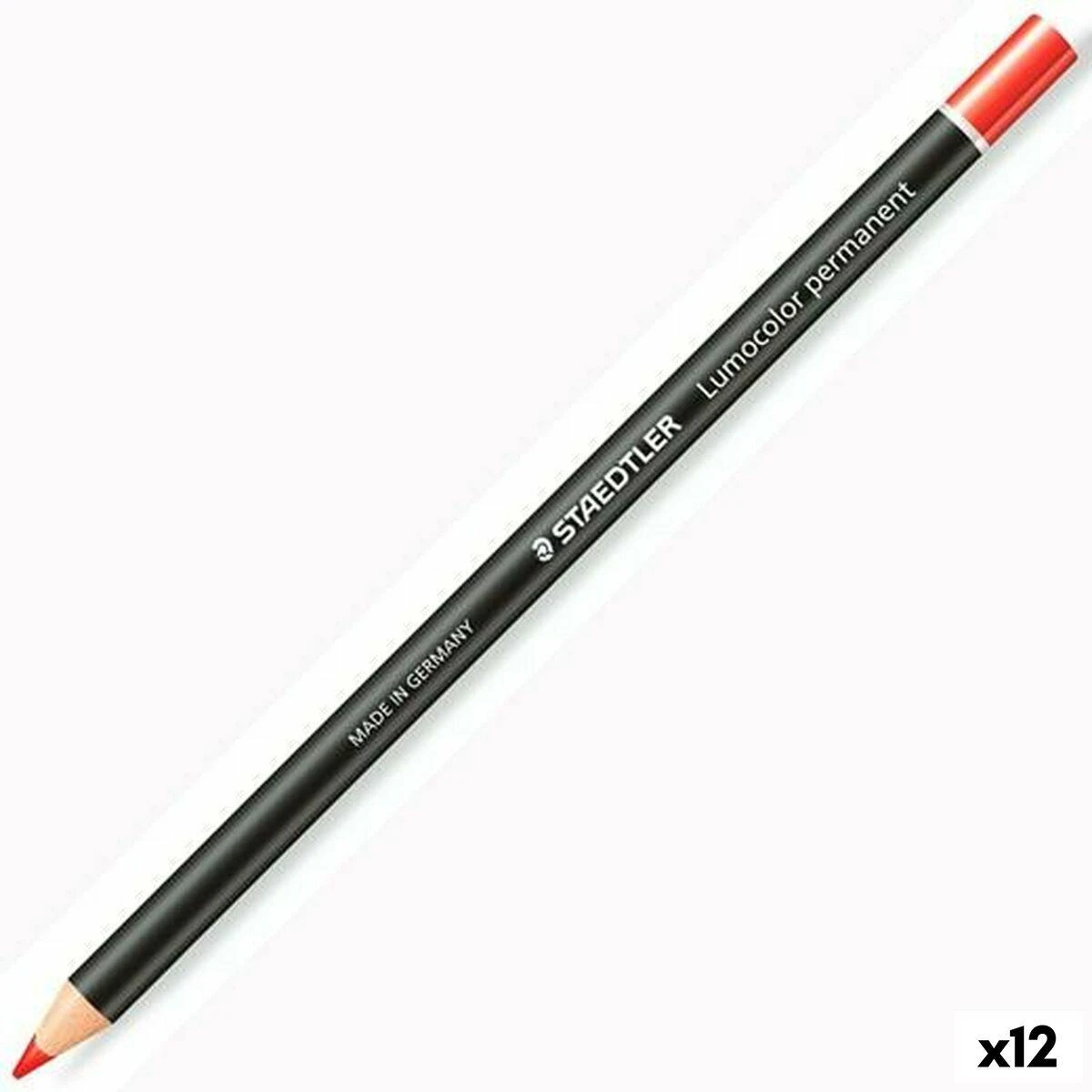 Staedtler STAEDTLER Trockenmarker permanent raudona 12 Stück