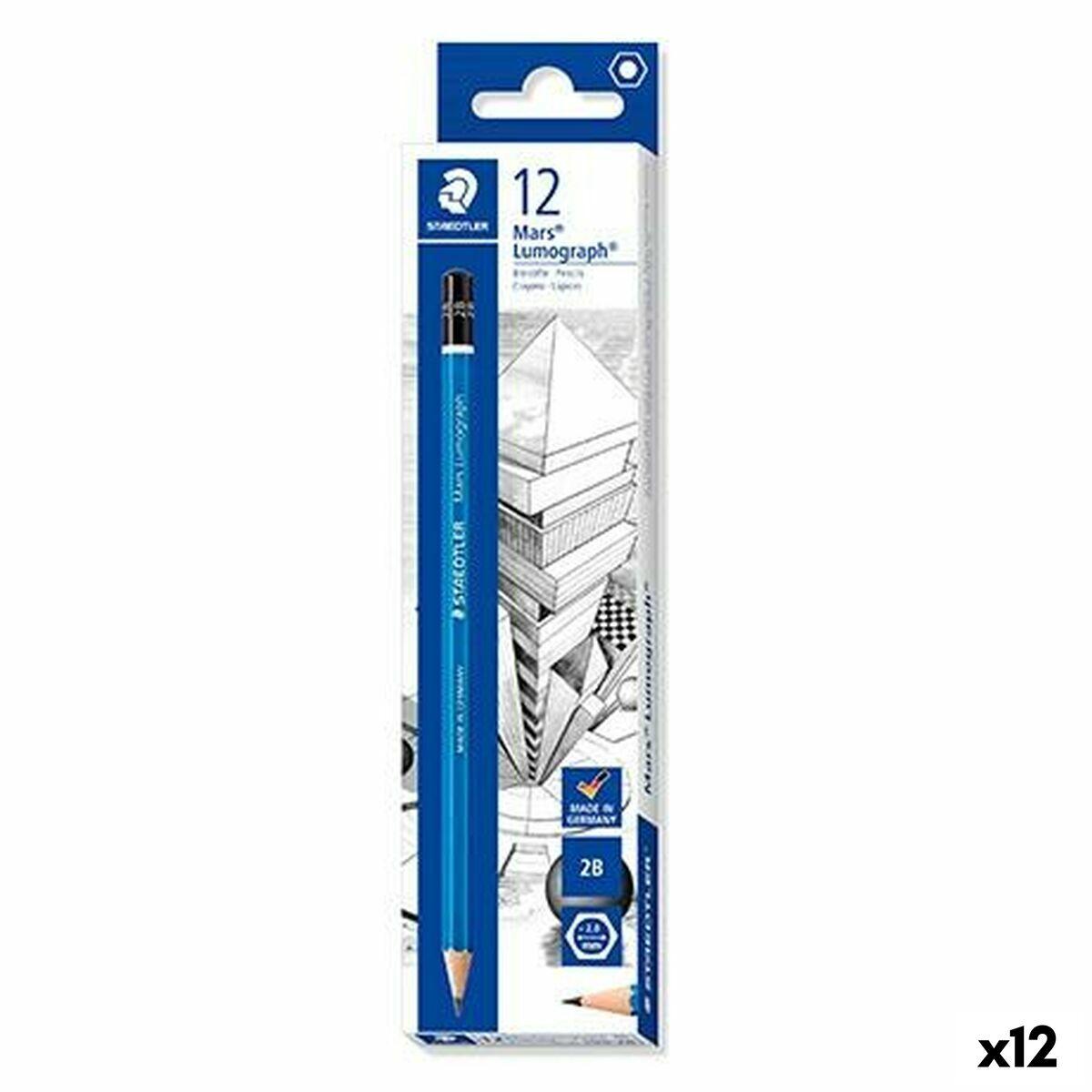 Staedtler Mars Lumograph 2B pieštukas, 12 vnt