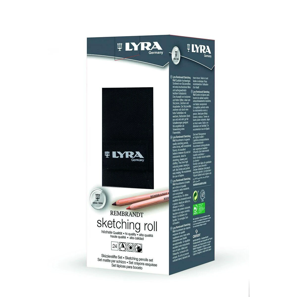 Fila Pieštukų rinkinys Lyra Sketching Roll, 24 vnt